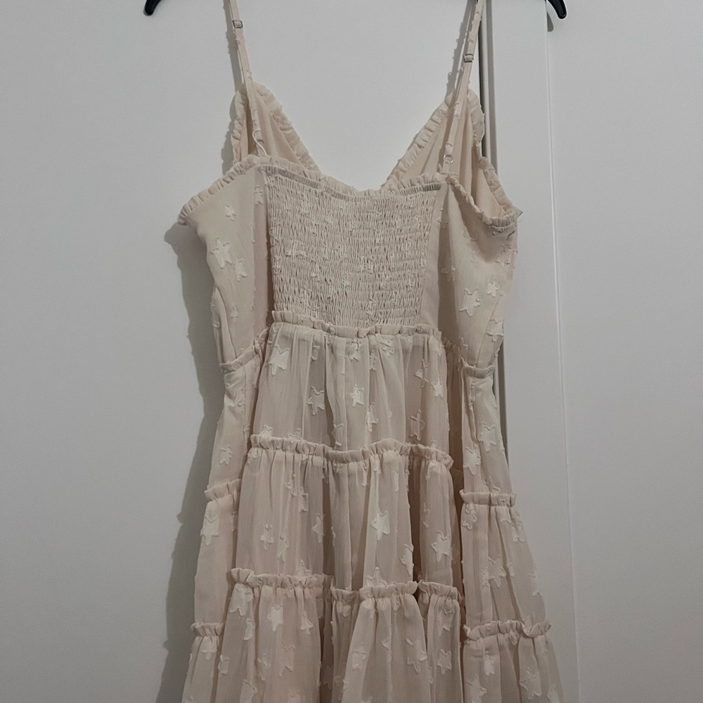 Native Daughters Beige Star-Patterned Mini Dress - image 4